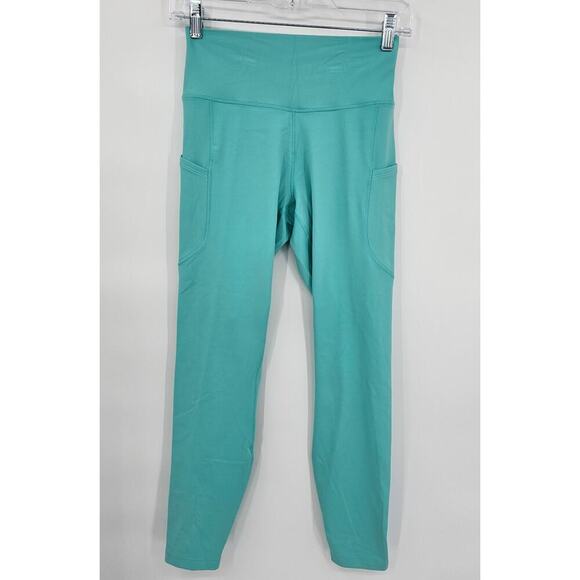 Nike Women's M Dri-FIT High-Waisted 7/8 Leggings Green Frost NWT - Picture 1 of 8